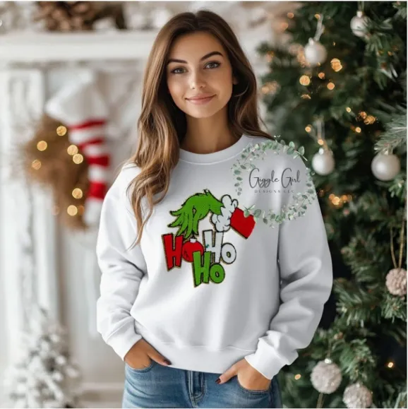 Graphic decoration on a sweatshirt